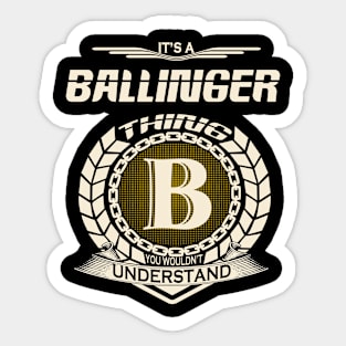 Ballinger Sticker